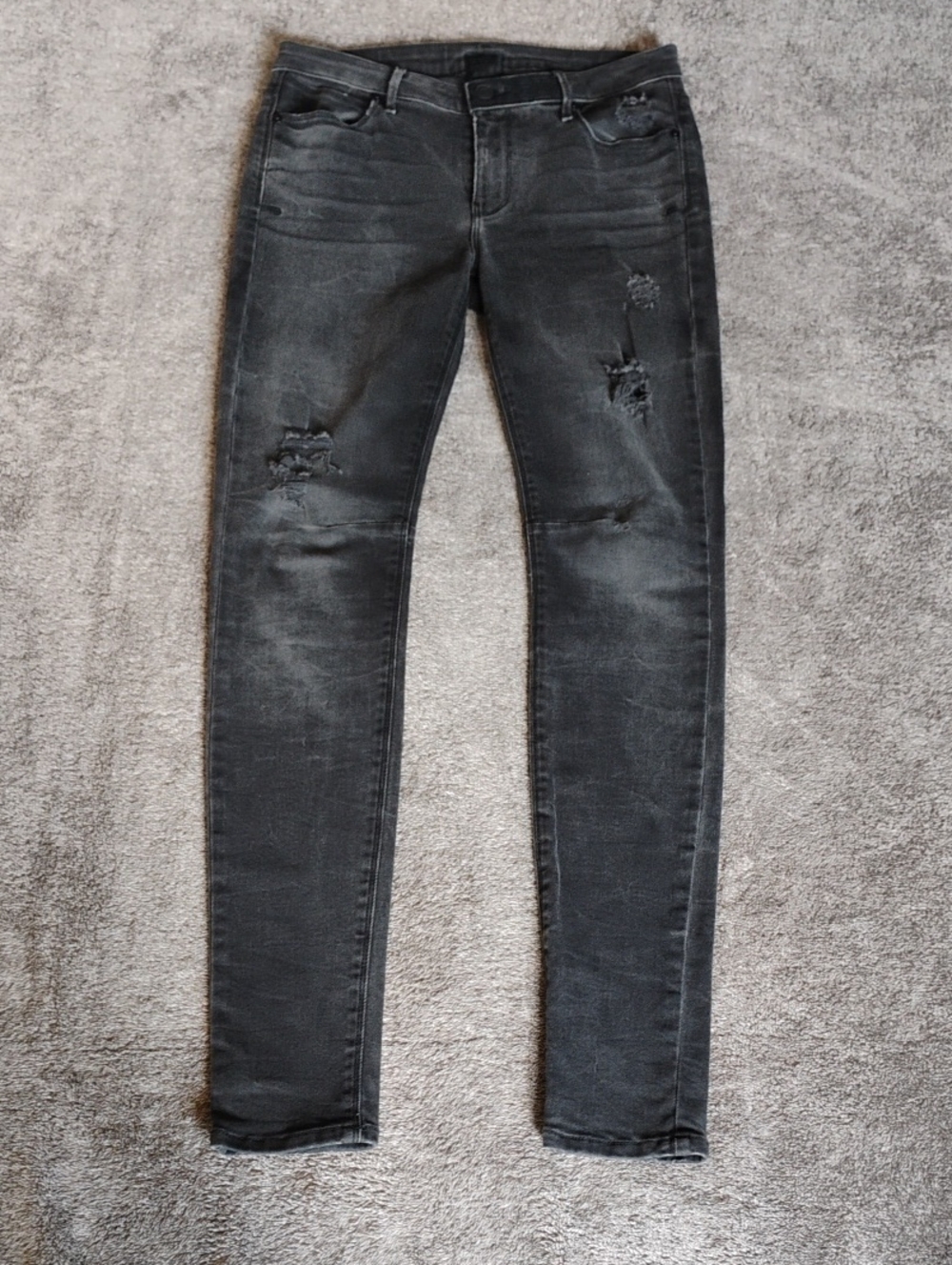 RtA Black Distressed Jeans